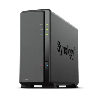 【Synology 群暉科技】搭東芝 4TB ★ DS124 1Bay NAS 網路儲存伺服器