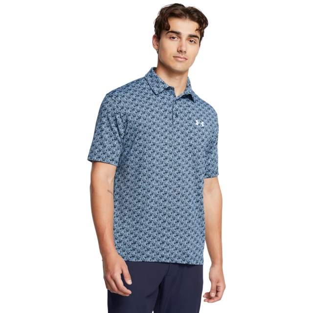 UNDER ARMOUR UA 男 Playoff 印花短POLO_1378677-419(藍色)