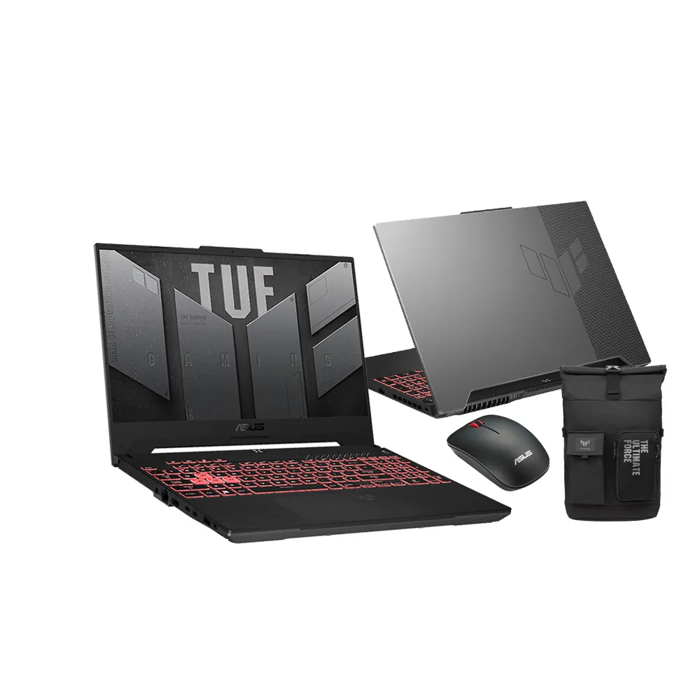 【ASUS】後背包/滑鼠組★ 15.6吋 R5 GeForce RTX 4050電競筆電(TUF Gaming FA507NU/R5-7535HS/16G/512G SSD