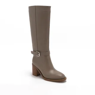 【Pineapple Outfitter】BECHOR-1 素面皮帶釦飾長靴(灰色)