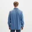 【LEVIS 官方旗艦】男款 寬鬆中長版牛仔襯衫 / 精工輕藍染水洗 上衣 熱賣單品 19573-0212