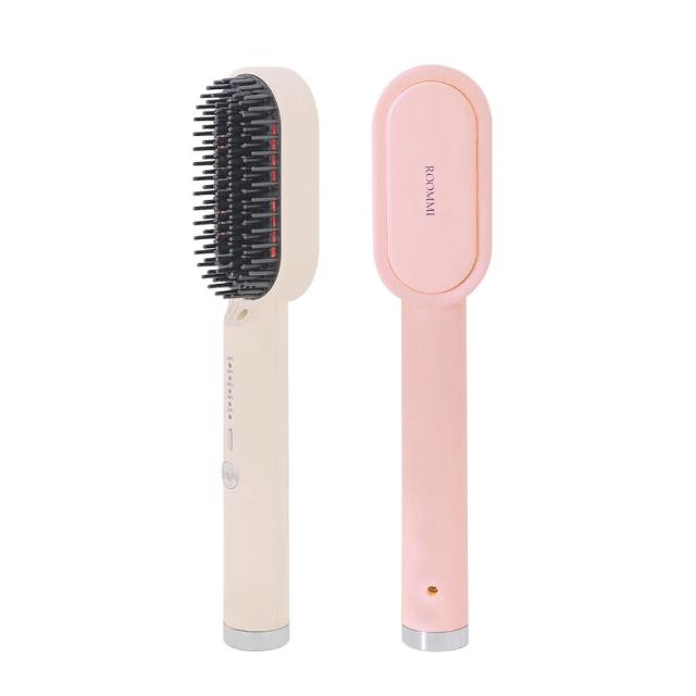 【Roommi】Glossy 電熱直髮梳(造型梳 電捲梳 負離子 消靜電)