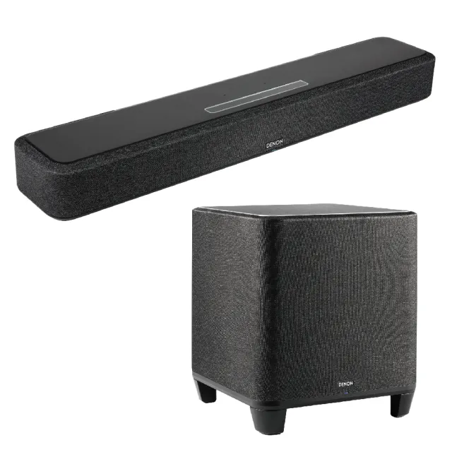 【Denon 天龍】HOME 550 Soundbar+重低音組合(黑色)