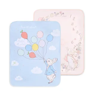 【奇哥官方旗艦】比得兔冬夏兩用尿墊毯 70x90cm(隔尿墊 保潔墊 尿布墊 防水墊 小被被 蓋毯)
