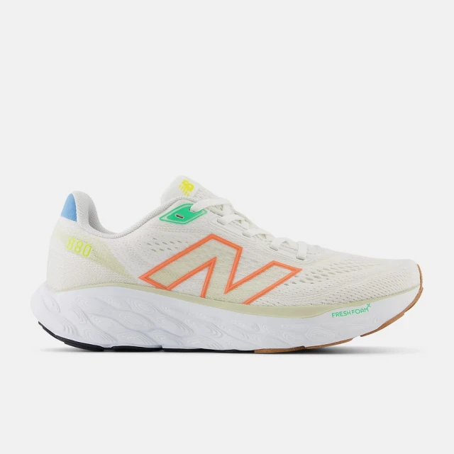 NEW BALANCE Fresh Foam X 880 V14 女鞋 運動鞋 慢跑鞋 白 橘 D楦 NB(W880R14)