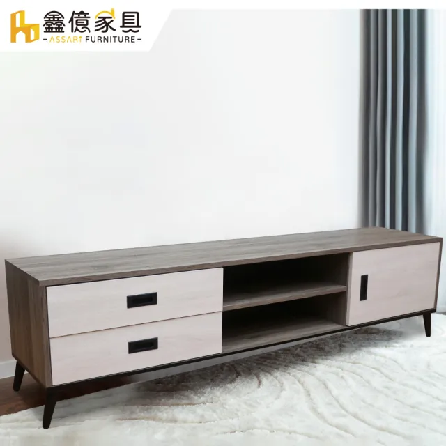 【ASSARI】6尺溫哥華電視櫃(寬180x深40x高47cm)