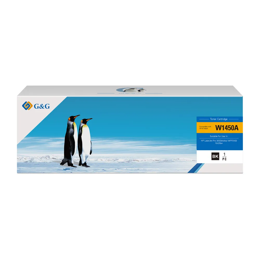 【G&G】for HP 黑色含新晶片 W1450A 145A 相容碳粉匣(適用HP LaserJet Pro 3103fdn / 3103fdw / 3003DW)
