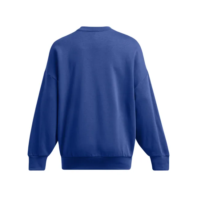 【UNDER ARMOUR】UA 女 Rival Fleece WdmkOS 長袖大學T_1386513-432(藍色)
