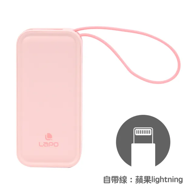 【LaPO】20W雙向快充二合一充電器 WT-06 5000mAh 快充行動電源(充電器+行動電源功能二合一)