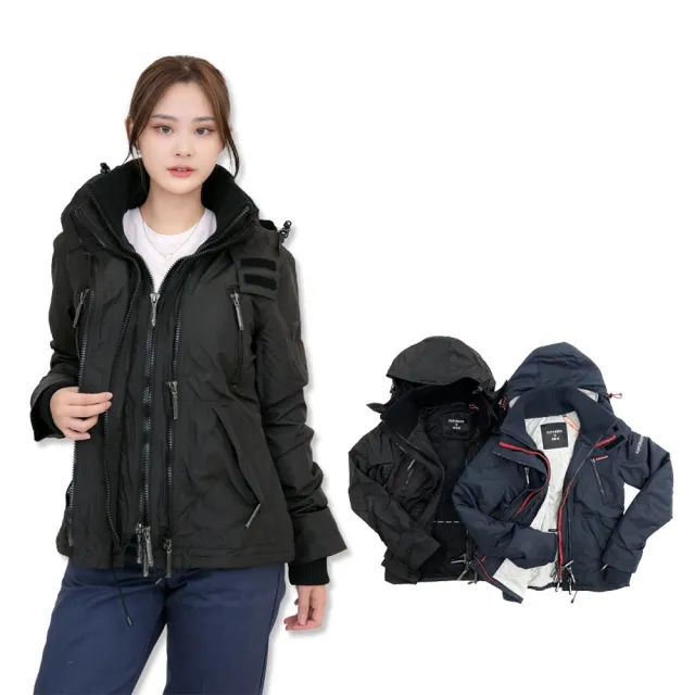 【Superdry】極度乾燥 女款 遊艇款 三拉鍊 防風外套 Superdry 暗袋 Yachter 外套 防風衣(防風外套8798)