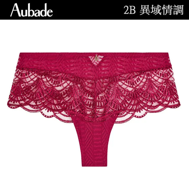 【Aubade】異域情調蕾絲平口褲 性感小褲 法國進口 女內褲(2B-愛情紅)