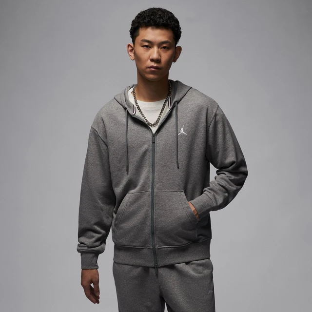 NIKE 耐吉 外套 男款 運動連帽外套 喬丹 毛圈布 AS M J BRK FLC FZ LB 灰 FV7292-091