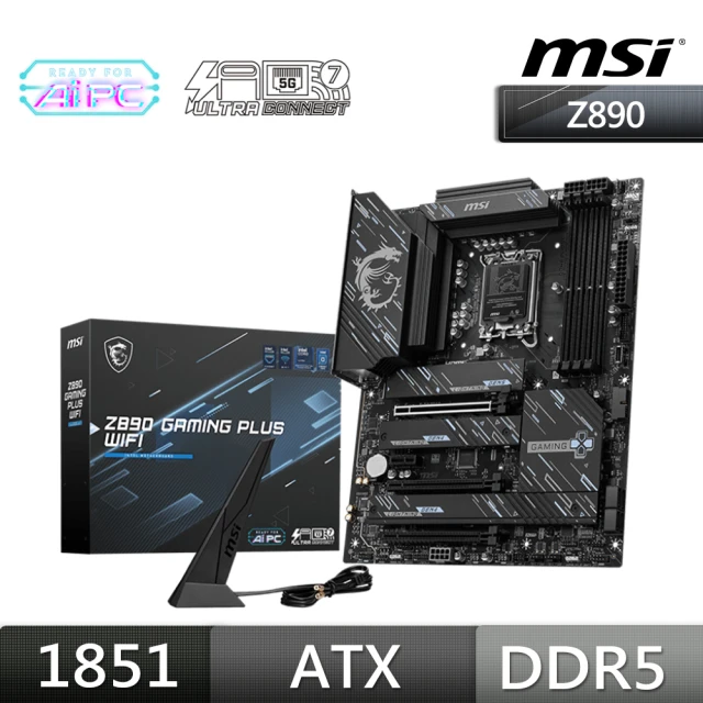 MSI 微星 Z890 GAMING PLUS WIFI 主機板