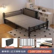 【MINE 家居】單人床 折疊床 雙色選購 寬度100X198公分(單人床/折疊床/鐵床)