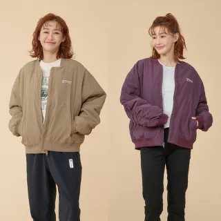 【NEW BALANCE】NB 抓皺設計飛行外套_女性_奶茶/紫色任選_WJ33507MS_WJ33507PLN(美版 版型偏大)