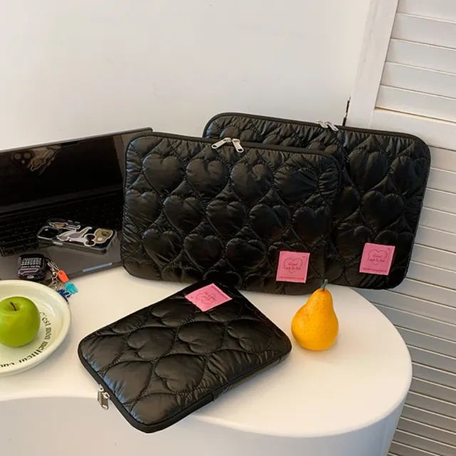 【巴黎精品】現貨+預購 手拿包帆布電腦包(刺繡愛心保護電腦男女包包5色w1ac14)