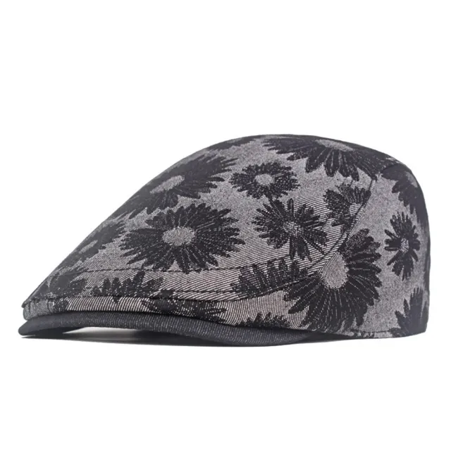 【米蘭精品】現貨+預購 鴨舌帽貝雷帽(花朵設計俏皮風格男女帽子6色74ir54)