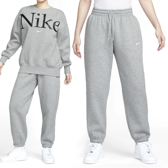 NIKE 耐吉 PHNX FLC HR OS Pant 2 女款 灰色 高腰 寬版 棉褲 保暖 長褲 FZ5997-063