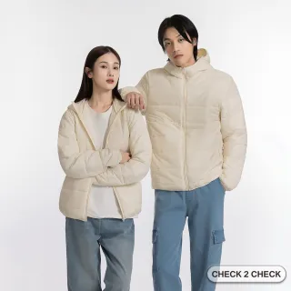 【CHECK2CHECK】極輕羽絨棉連帽外套
