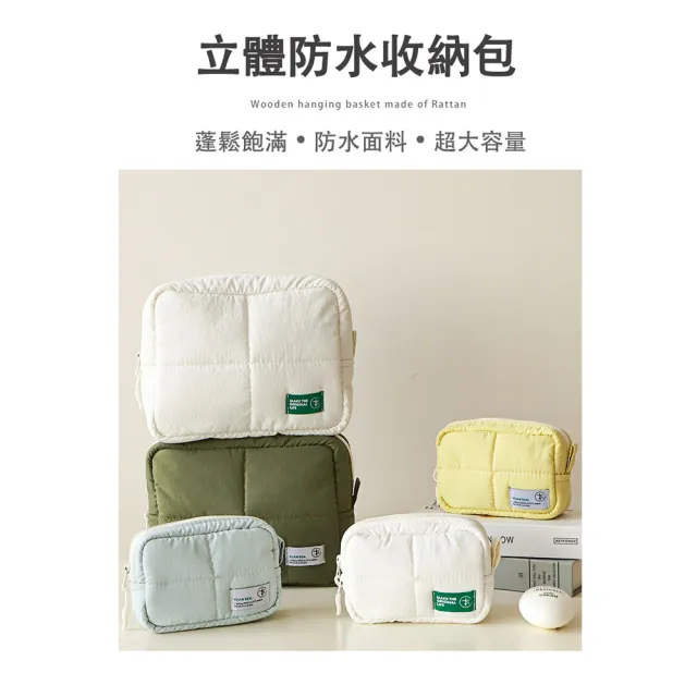 【zozo】2入組 尼龍防水收納包-小號(化妝品收納/盥洗包/旅行收納包)