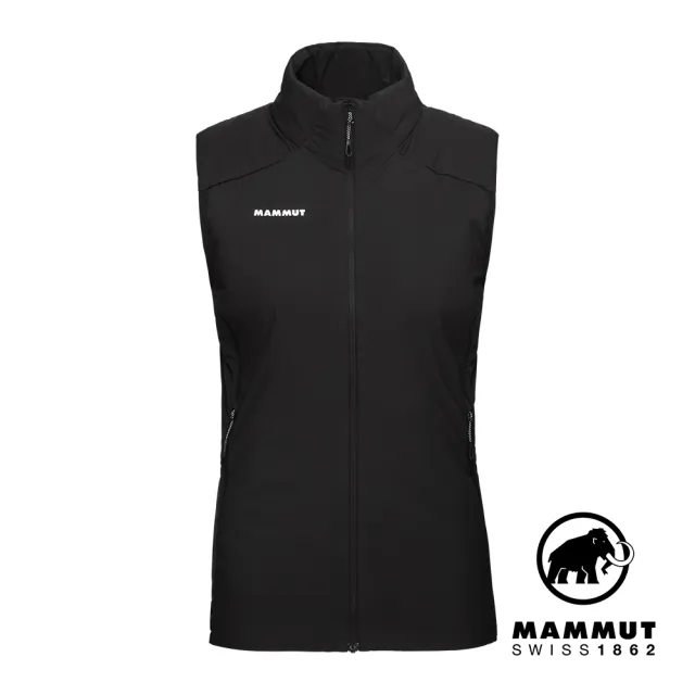 【Mammut 長毛象官方直營】Rime Light IN Flex Vest W 機能化纖立領背心 黑色 女款 #1013-03190