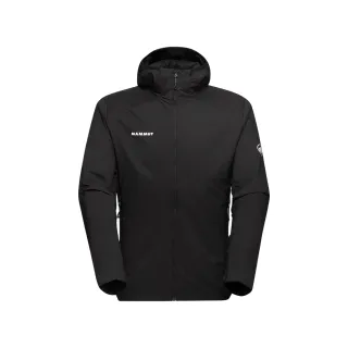 【Mammut 長毛象】Rime Light IN Flex Hooded Jacket Men 機能化纖連帽外套 黑色 男款 #1013-03150