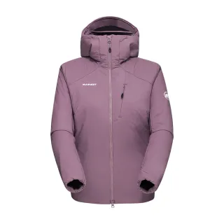 【Mammut 長毛象】Rime IN Flex Hooded Jacket W 彈性保暖化纖連帽外套 波動紫 女款 #1013-02141