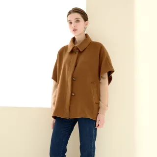 【Master Max】羊毛開釦式保暖斗篷(8427001)