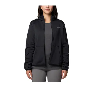 【Columbia 哥倫比亞】女款-刷毛立領外套-黑色(UAR35340BK/IF)