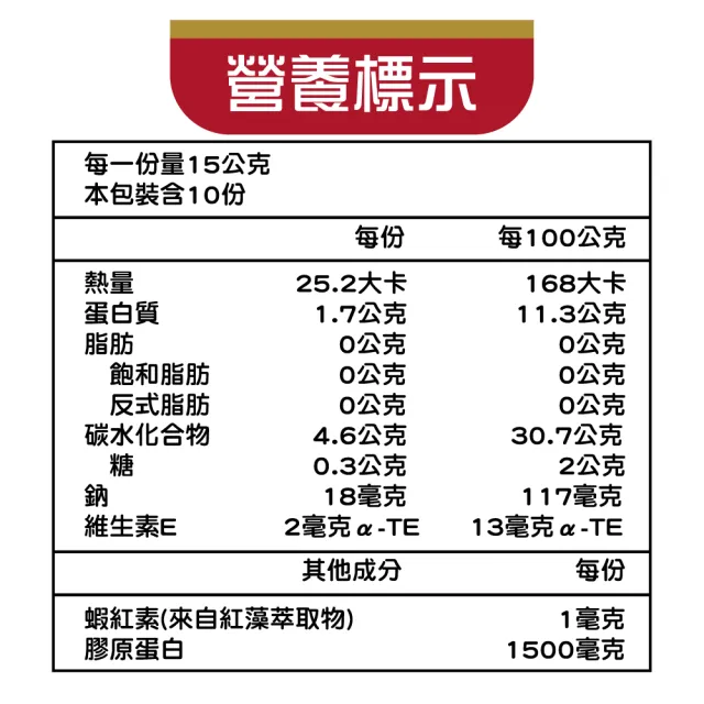 【白蘭氏】紅膠原青春凍 10條/盒 x3盒(2025.08.20)