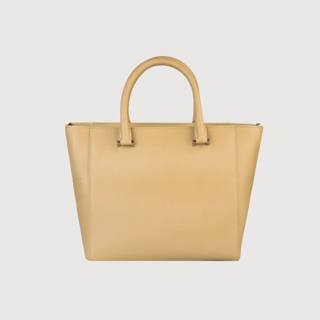 【BRAUN BUFFEL 德國小金牛】依雅娜 大托特包-淺棕色(BF853-56-CR) 女包送禮推薦