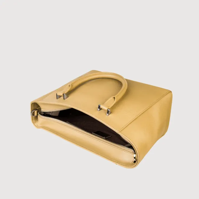 【BRAUN BUFFEL 德國小金牛】依雅娜 大托特包-淺棕色(BF853-56-CR) 女包送禮推薦