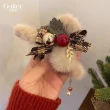 【Golicc】聖誕氣氛 毛絨蝴蝶結抓夾(雙十 萬聖節 生日 髮飾 頭飾 鯊魚夾 抓夾 禮物)