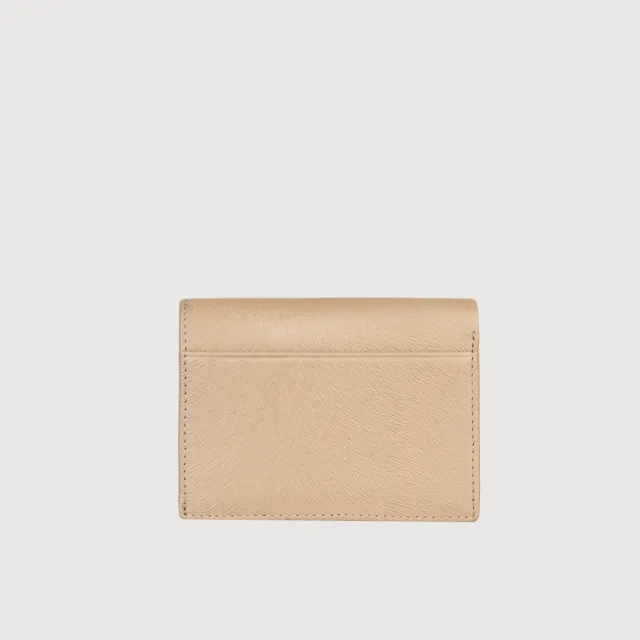 【BRAUN BUFFEL 德國小金牛】依雅娜 名片夾-奶茶棕(BF853-141-SVM) 送禮推薦