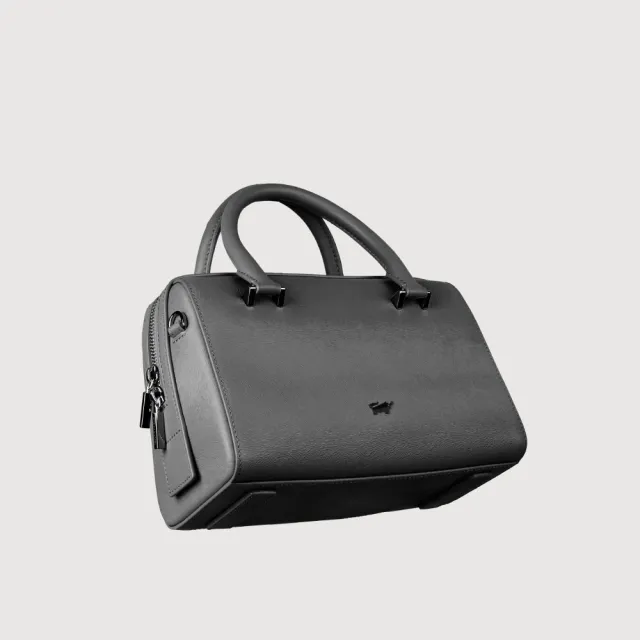【BRAUN BUFFEL 德國小金牛】依雅娜 小波士頓包-黑色(BF853-35-BK) 女包送禮推薦