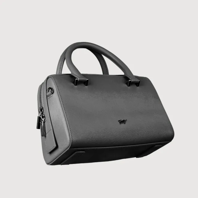 【BRAUN BUFFEL 德國小金牛】依雅娜 大波士頓包-黑色(BF853-36-BK) 女包送禮推薦