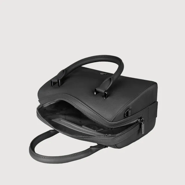 【BRAUN BUFFEL 德國小金牛】依雅娜 大波士頓包-黑色(BF853-36-BK) 女包送禮推薦