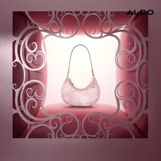 【ALDO】PINKPERFECTION-女巫聯名鑽蝴蝶點綴肩背包-女包(粉色)