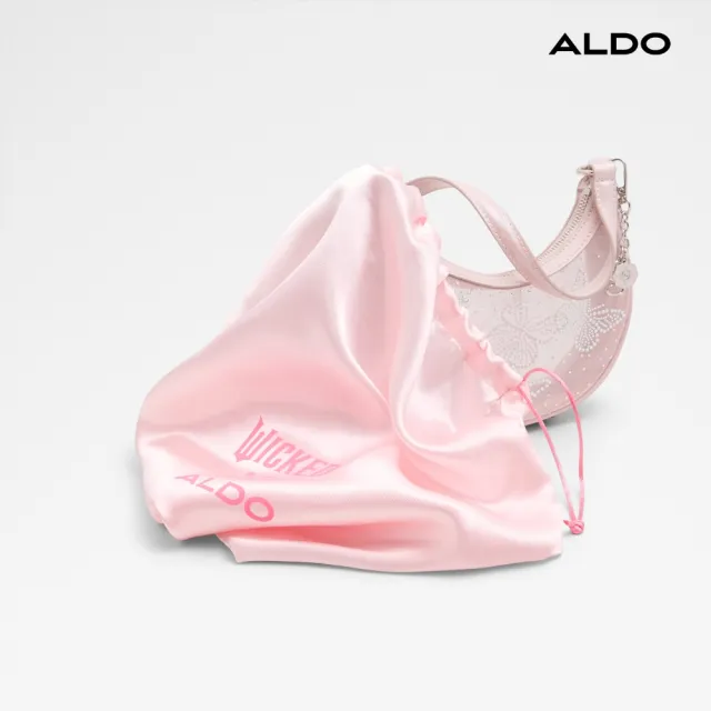 【ALDO】PINKPERFECTION-女巫聯名鑽蝴蝶點綴肩背包-女包(粉色)