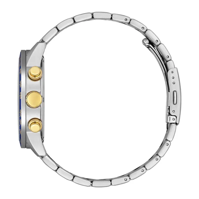 【CITIZEN 星辰】限量賽車三眼計時手錶-44mm 錶 生日禮 送禮(AN3684-59L)