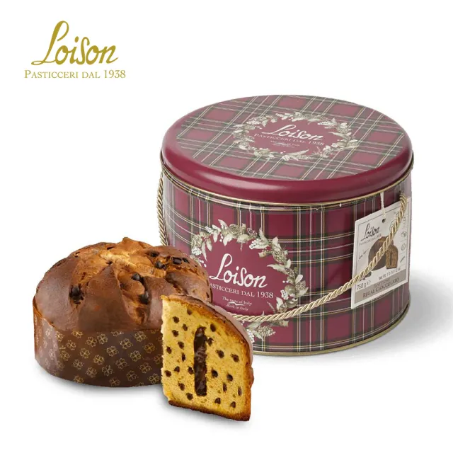 【Loison】富豪巧克力聖誕蛋糕 圓鐵罐裝 750g(聖誕麵包panettone潘那朵尼聖誕 交換禮物)