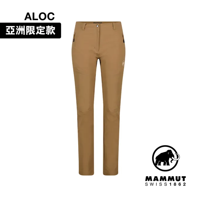 【Mammut 長毛象官方直營】Trekkers 3.0 SO Pants AF Women 健行防潑水長褲 深沙褐 女款 #1021-00811
