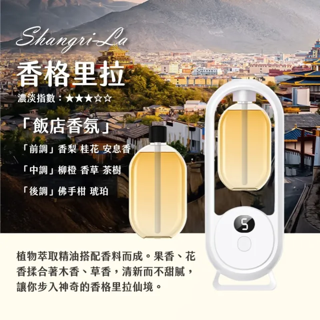【AromaMist】自動香氛噴霧機補充瓶5入組 不含主機(香氛香薰 芳香噴霧)