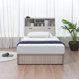 【時尚屋】UF10卡特書架型3.5尺加大單人床UF10-3535+UZR-11-9981-3.5(多色可選 免組裝 臥室系列)