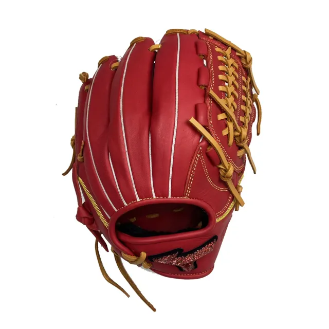 【MIZUNO 美津濃】WILLDRIVE RED限定紅標約11.6吋棒球手套內野密檔紅X咖啡皮繩(1AJGR14110 6249)