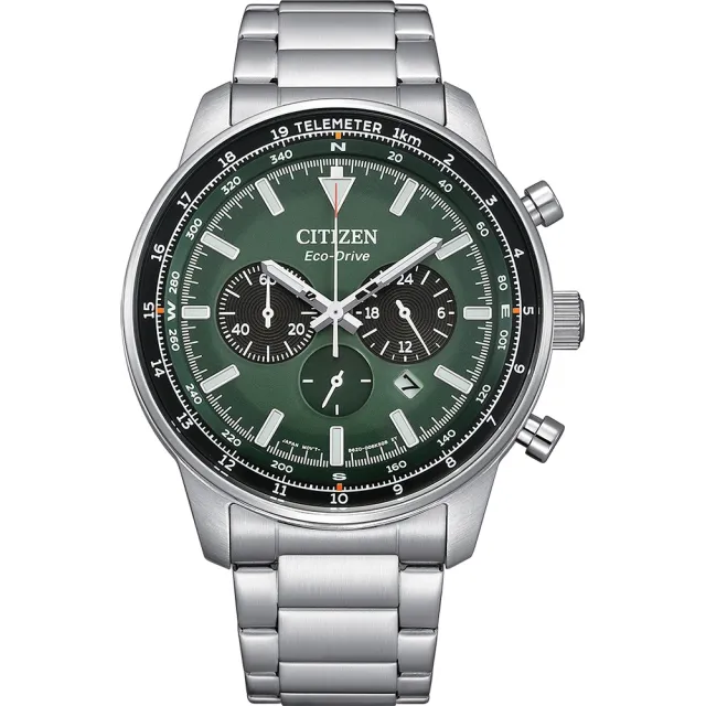 【CITIZEN 星辰】送禮首選★CITIZEN 星辰Chronograph系列光動能計時手錶 禮物 手錶(CA4500-91X)