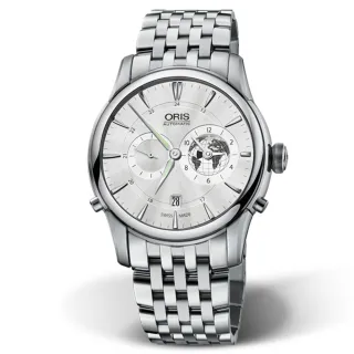 【ORIS 豪利時】Greenwich Mean Time系列 限量 格林威治機械腕錶 新年 送禮 推薦(0169076904081-SetMB)