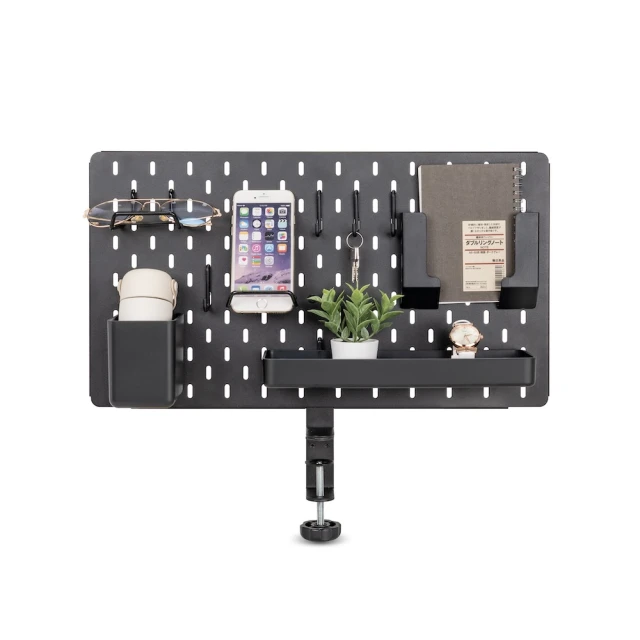 Easy buy 居家生活 夾式洞洞板收納架-桌上型80X4