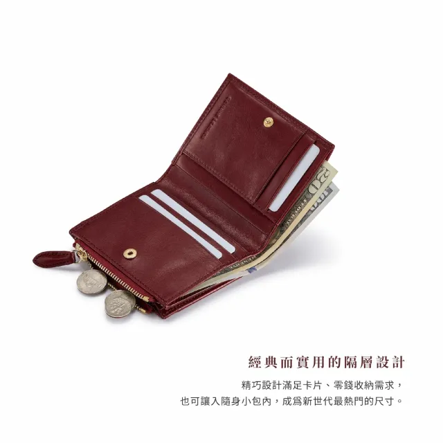 【Crocodile】中性皮夾 直式輕薄短夾 8卡拉鍊 Boston系列-0103-11704-鱷魚皮件(多色任選
