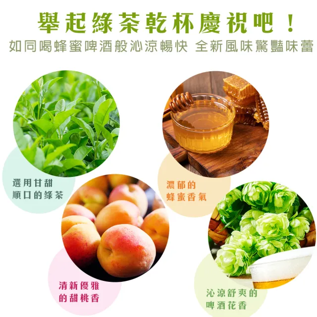 【High Tea】金麥蜂釀香綠茶3袋組│2gx12包x3袋(入口撲鼻的濃郁蜂蜜香氣)